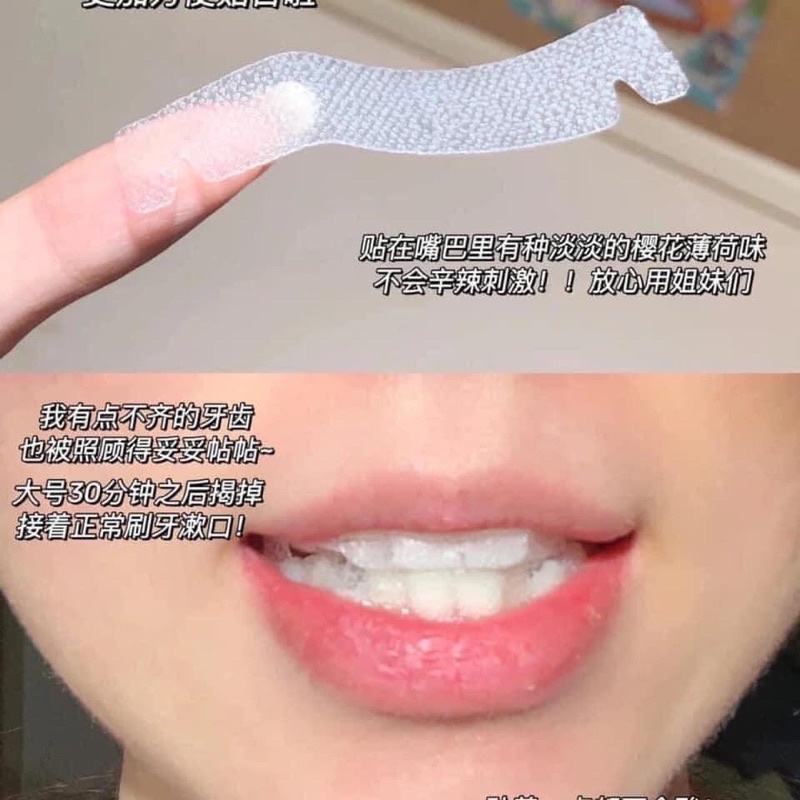 Hộp 7 miếng dán trắng răng 3D White Teeth nội địa Trung