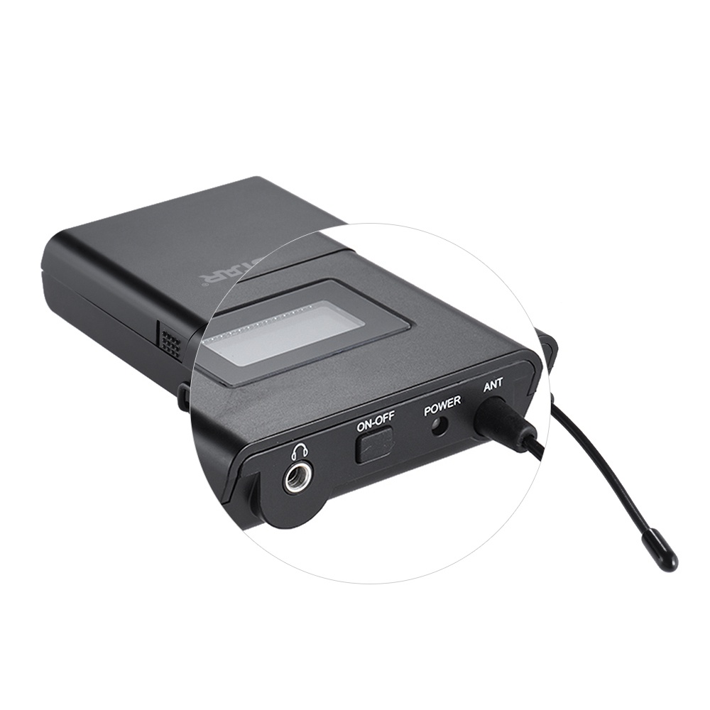 Hệ Thống Âm Thanh Không Dây TAKSTAR Wp-200R UHF 6 Kênh Truyền Tải Khoảng Cách 50m Kèm Tai Nghe Nhét Tai