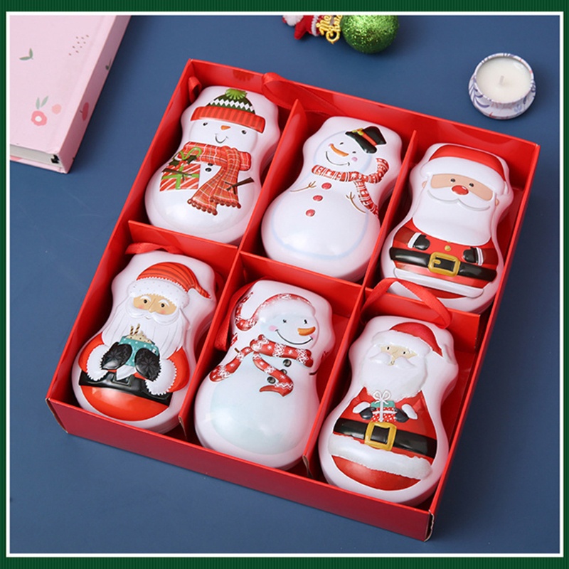 Hộp Sắt Mini Đựng Kẹo Giáng Sinh Dễ Thương