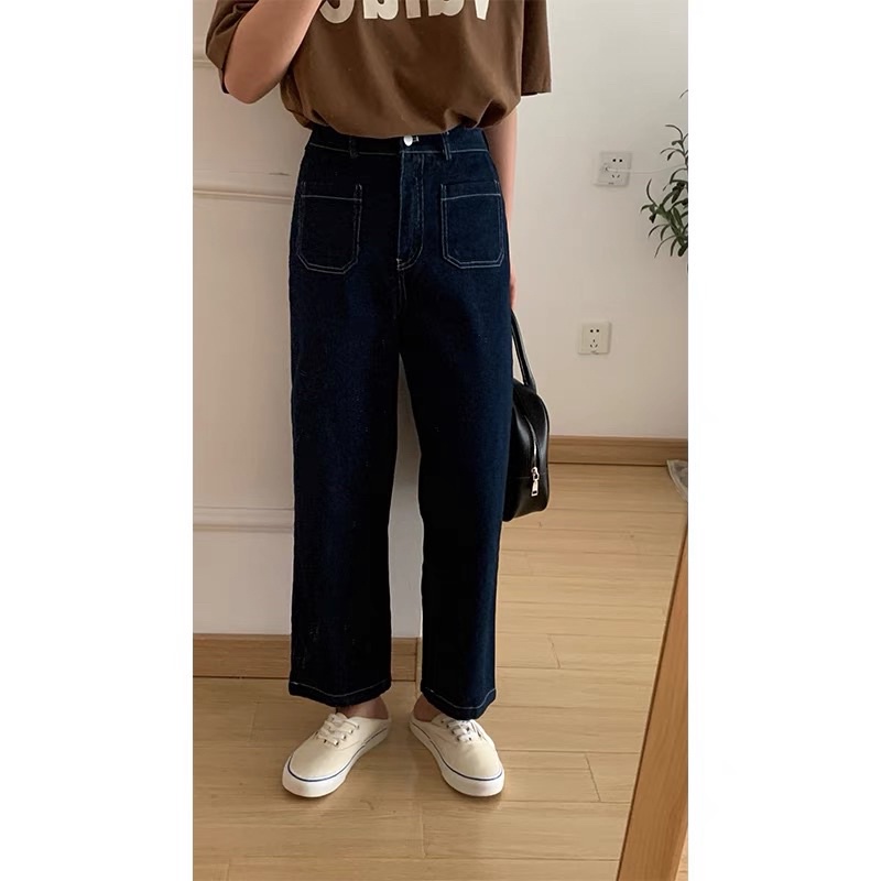 Quần jeans ống suông 2022