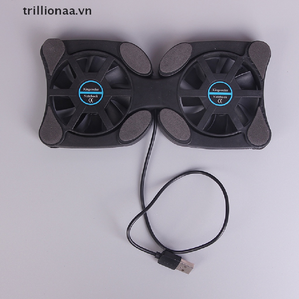Quạt Tản Nhiệt mini 2 Quạt Tản Nhiệt 10 &quot;- 14&quot; Có Thể Gập Lại Cho Laptop