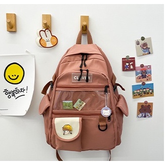 Balo unisex nam nữ đi học đi chơi thời trang hàn quốc ulzzang dễ thương kèm phụ kiện 479