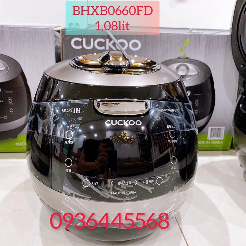 Nồi cơm điện Cao tần Cuckoo CRP-BHXB 0660FD 1.08L Bảo hành 24 tháng