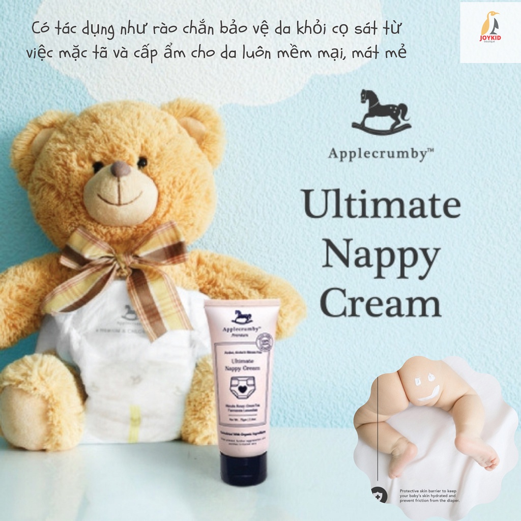 Kem chống hăm/thay tã cho bé Applecrumby Ultimate Nappy Cream 75gm