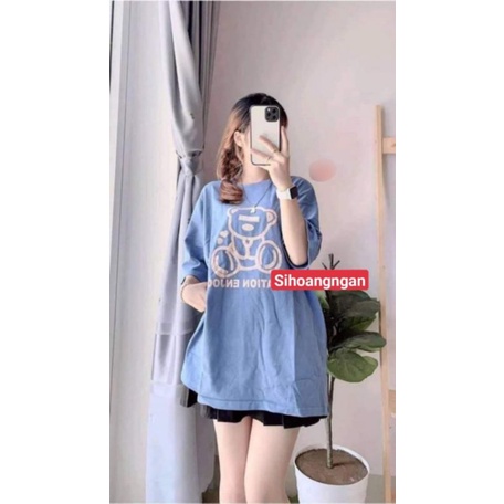 Áo Thun Tay Lỡ Unisex In 3 Vạch Giữa, Áo Phông Form Rộng Nam Nữ Hottrend(Kèm Ảnh Thật)