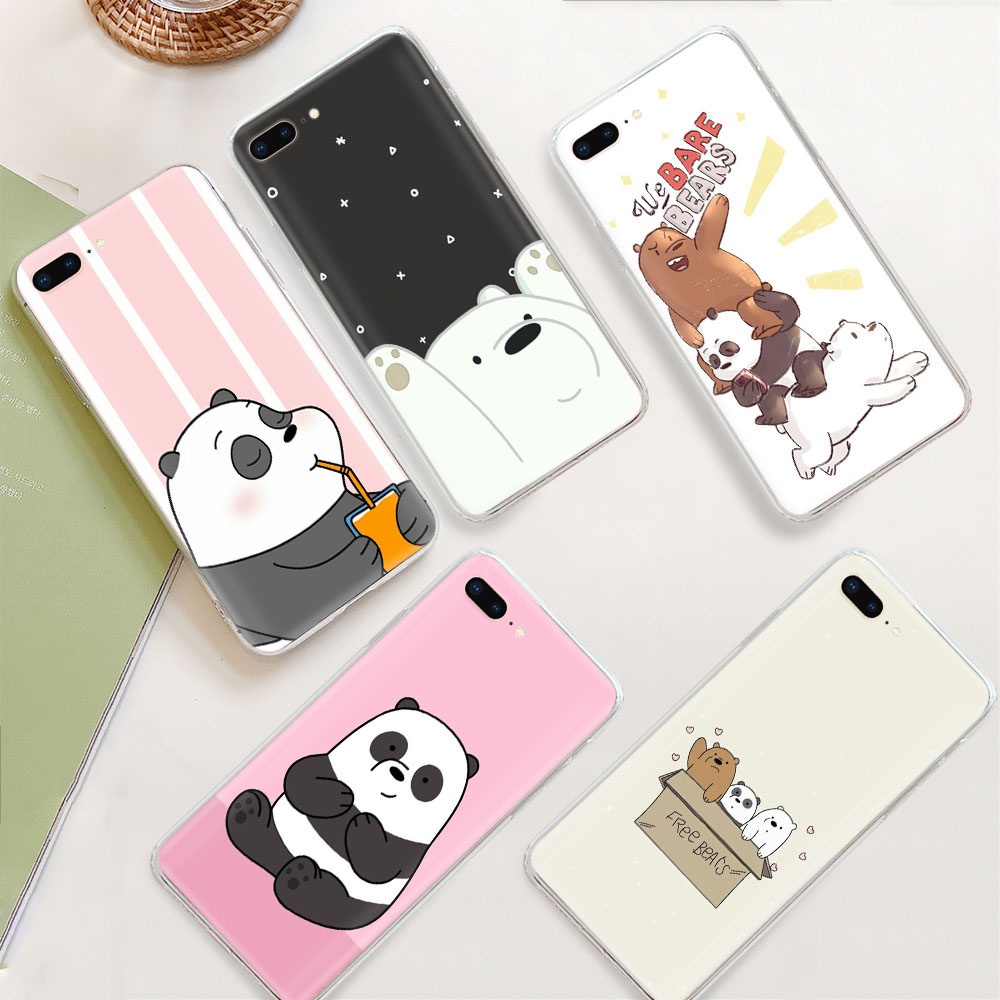 Ốp Điện Thoại Trong Suốt Hình We Bare Bear Cho Lg G6 G7 G8 Thinq V20 V30 V30S V35 V40 V50 V50S V60 Ty141