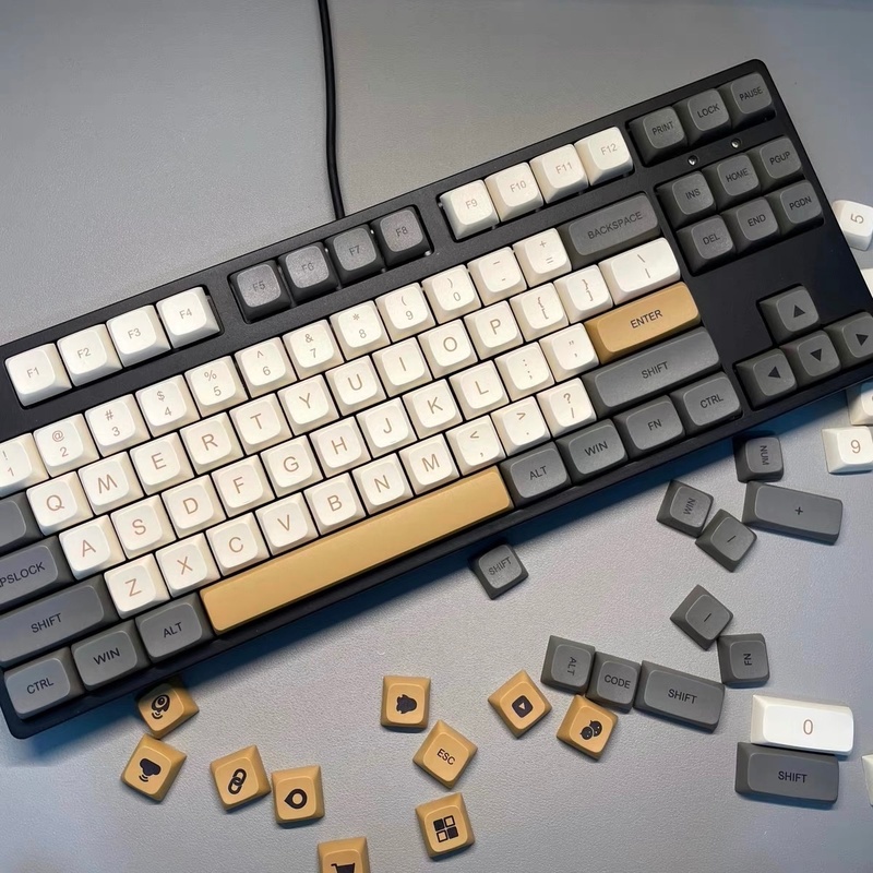 125 Phím PBT Shimmer Keycaps Chiều cao XDA Phù hợp với bố cục bàn phím cơ 61/68/87/104/108