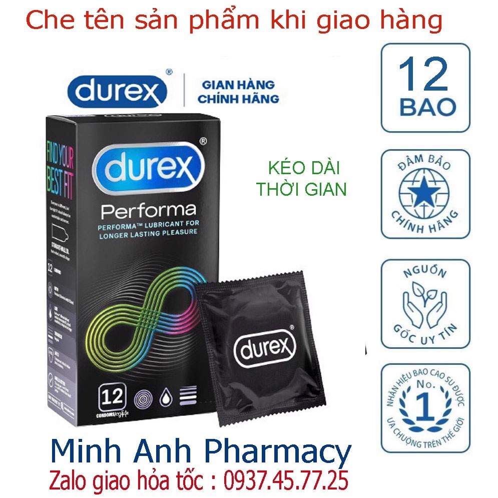 Bao cao su Durex Performa 12 bao