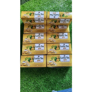 Com bo 10 hộp )trà mật hồng sâm hoa vàng lucky tea gold