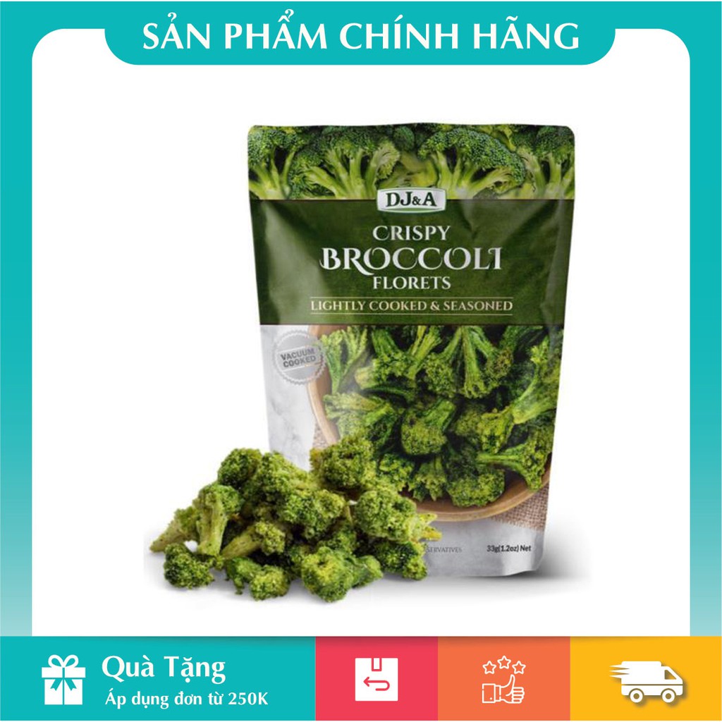 [HÀNG CHÍNH HÃNG] Súp Lơ Xanh Sấy Giòn DJ&A 25gr