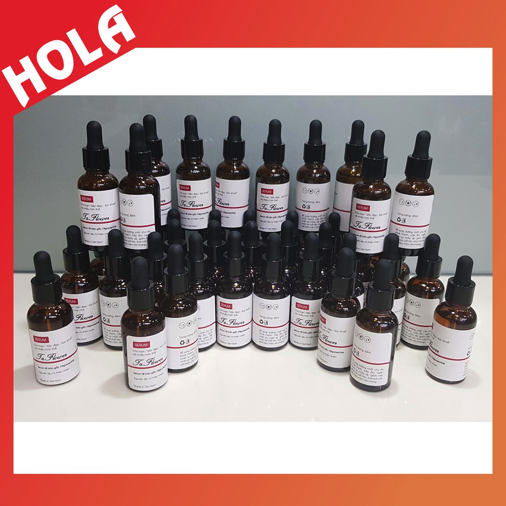Serum tế bào gốc Oligopeptide ngăn chặn sự chảy xệ, giảm nếp nhăn, xóa mờ vết thâm, nám, tàn nhang.
