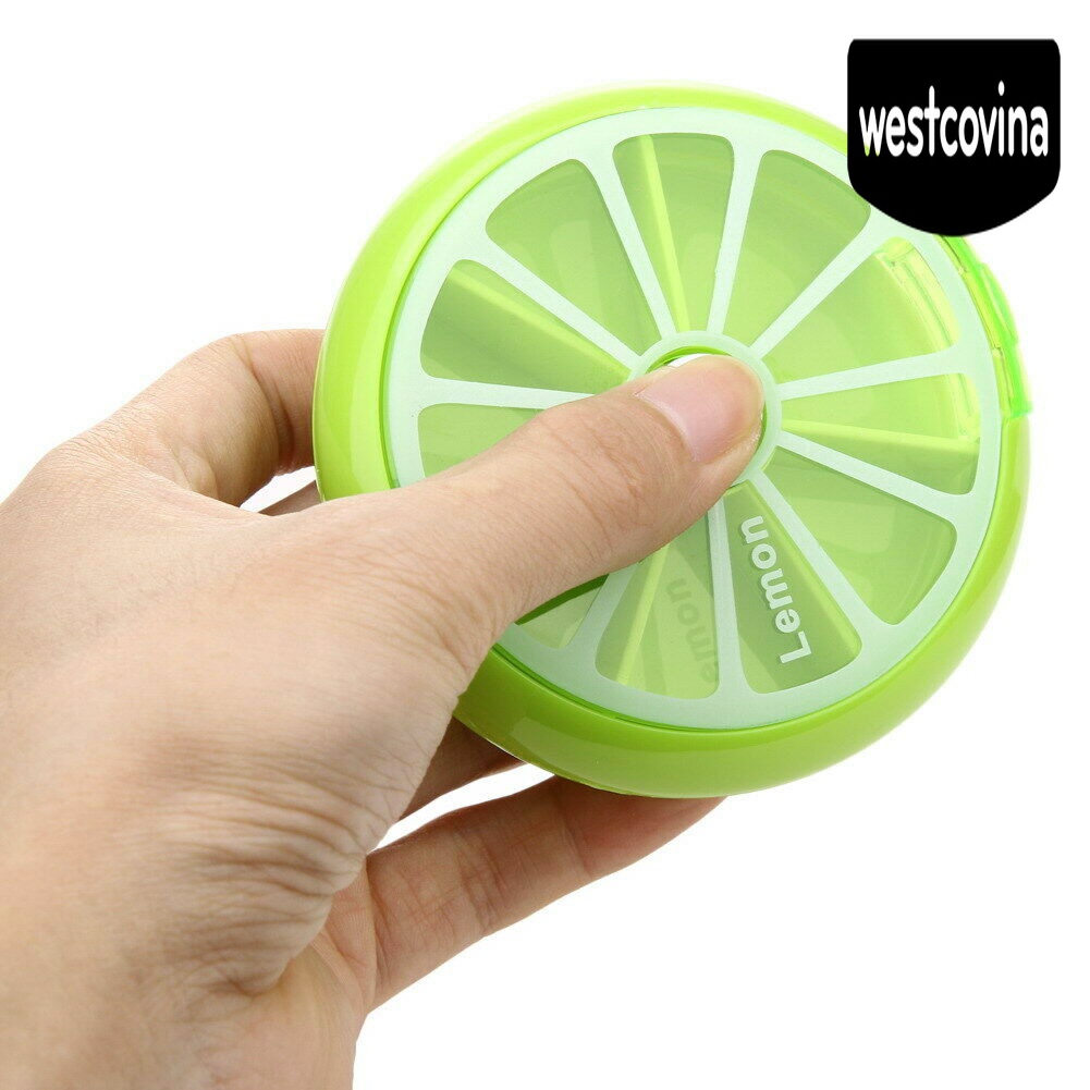 [Hot]☀ Hộp Đựng Thuốc Mini Có Thể Xoay Được
