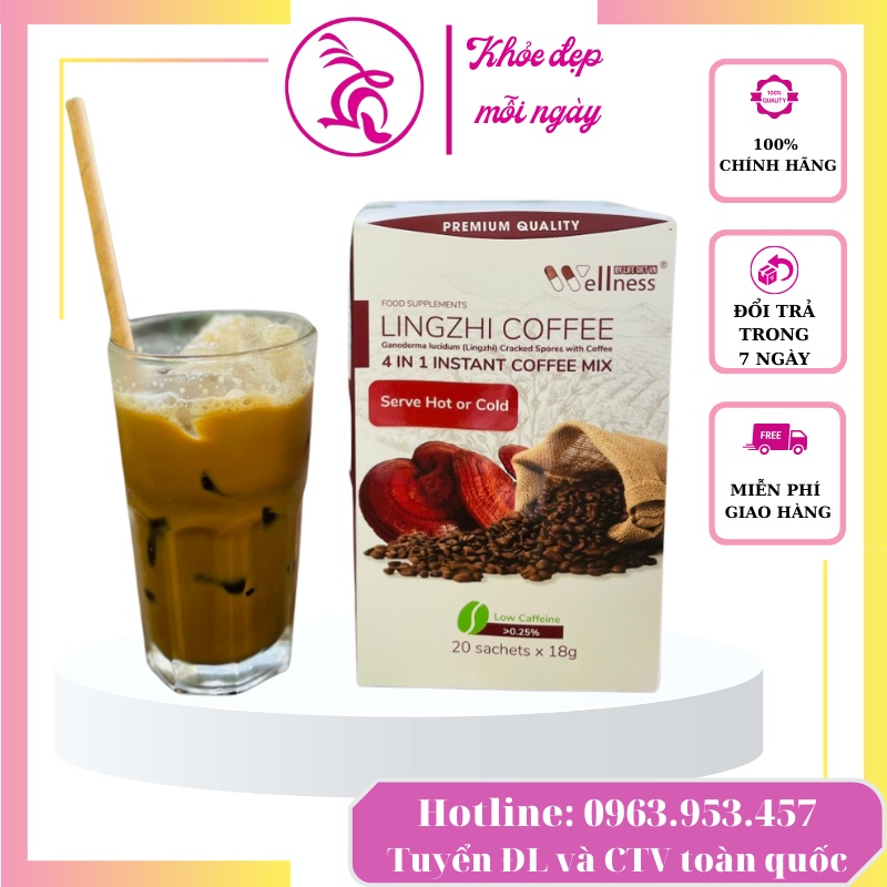 Cà phê sức khỏe Lingzhi Coffee giúp tỉnh táo, giảm căng thẳng, mệt mỏi, tăng cường hoạt động trí não