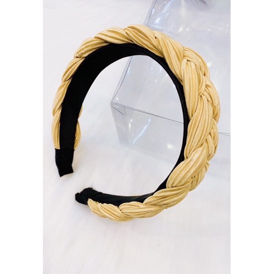 Băng Đô Cài Tóc Thắt Tết Cao Cấp, Bờm Tóc Turban Phong Cách Hàn Quốc Cho Nữ Đẹp
