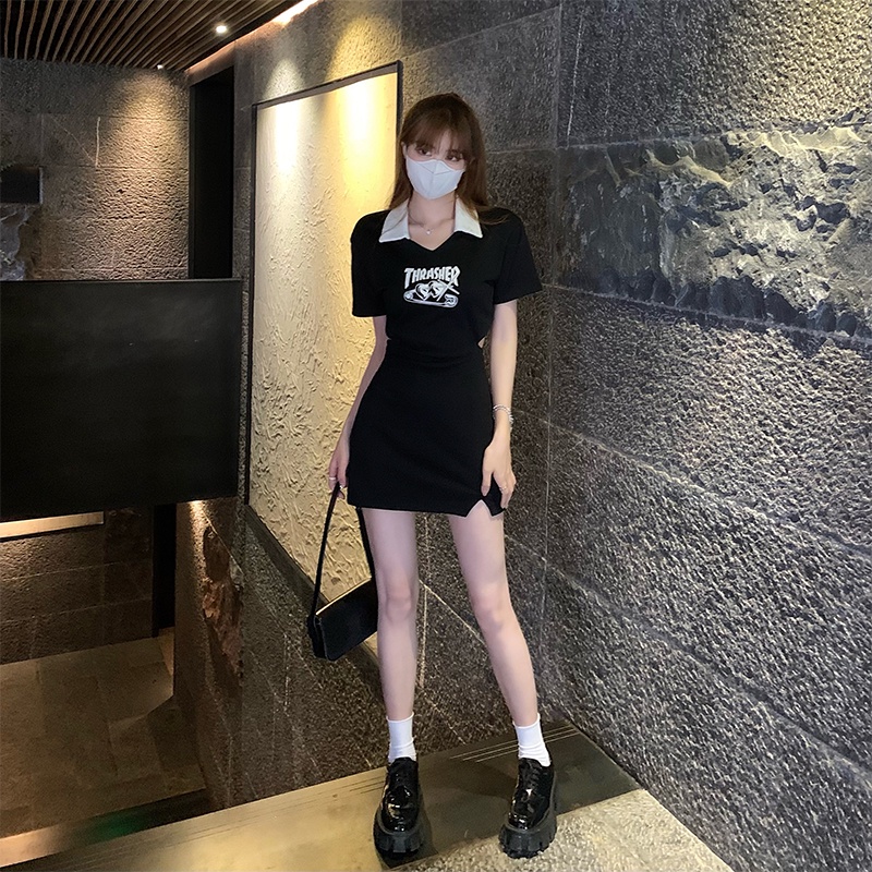 Đầm polo Ôm Dáng Hở Eo Thời Trang Mùa Hè Quyến Rũ Cho Nữ