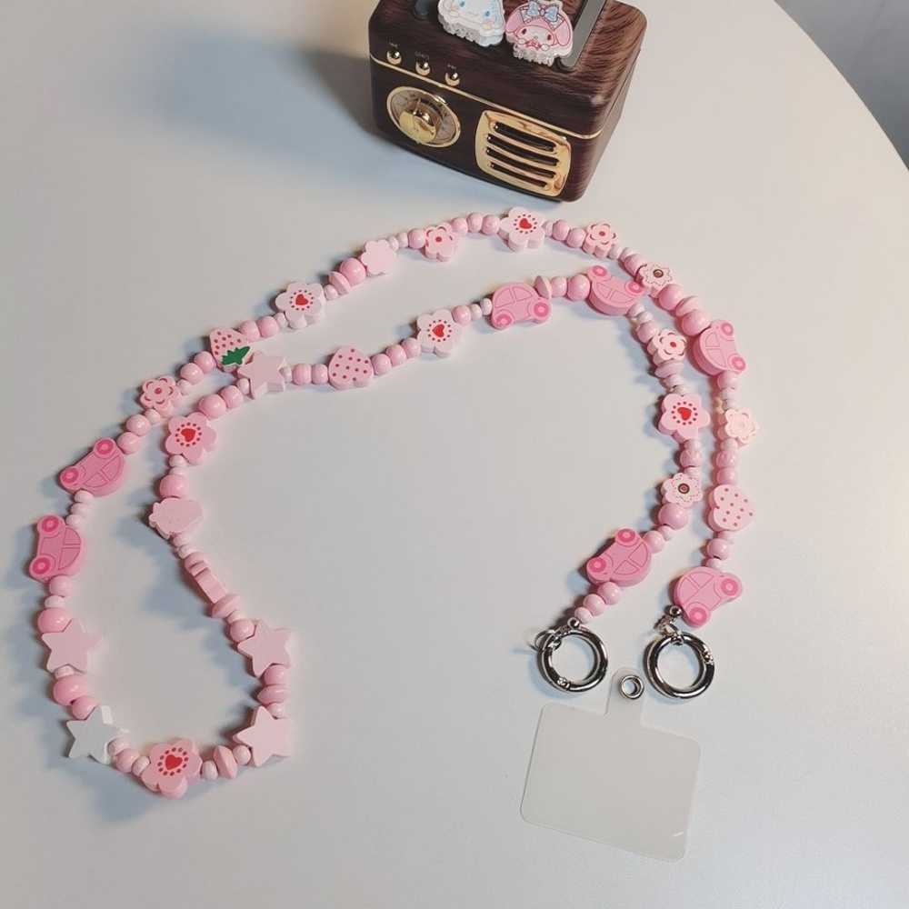 Dây Đeo Túi Xách Dạng Chuỗi Dài Đính Hoa Xinh Xắn