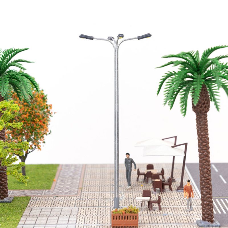 Mô Hình Đèn Đường 4 Led 1: 87 / 1: 100 Dùng Trang Trí