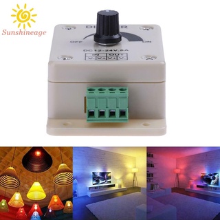 SUNAGE- ~LED Dimmer Switch 12-24V 8A Adjustable Brightness Single Color Controller    .【SUNAGE-HOT Fashion】