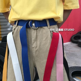9 Màu Thắt Lưng Vải Phiên Bản Hàn Quốc Phù Hợp Với INS Harajuku Phong Cách Hai Lông Sinh Viên Nam Nữ Đơn Giản Màu Kẹo Trang Phục Phong Cách Preppy Thời Trang Châu Âu Mỹ Nhật Bản Thắt Lưng Thắt Lưng Bện Thắt Lưng