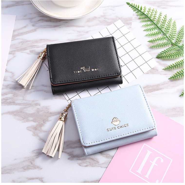 [Mã WBMAX20  giảm Giảm 20% tối đa 20K đơn Bất kỳ] VÍ NỮ CẦM TAY FROM KOREA SIÊU CẤP CUTE CHICK & LOVE CAT 252 CỰC ĐẸP | BigBuy360 - bigbuy360.vn