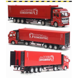 MÔ HÌNH XE CONTAINER KIM LOẠI TỈ LỆ 1:55