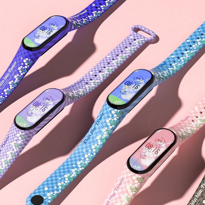 Ốp Điện Thoại Silicone Mềm Phong Cách Sáng Tạo Kèm Dây Đeo Cho Xiaomi Mi Band 7 6 5 Xiaomi MiBand 7 5 6