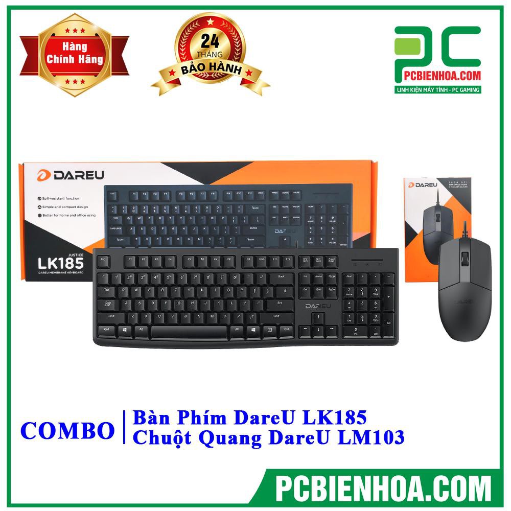 Bộ combo phím chuột văn phòng DareU ( 185 +LM103)