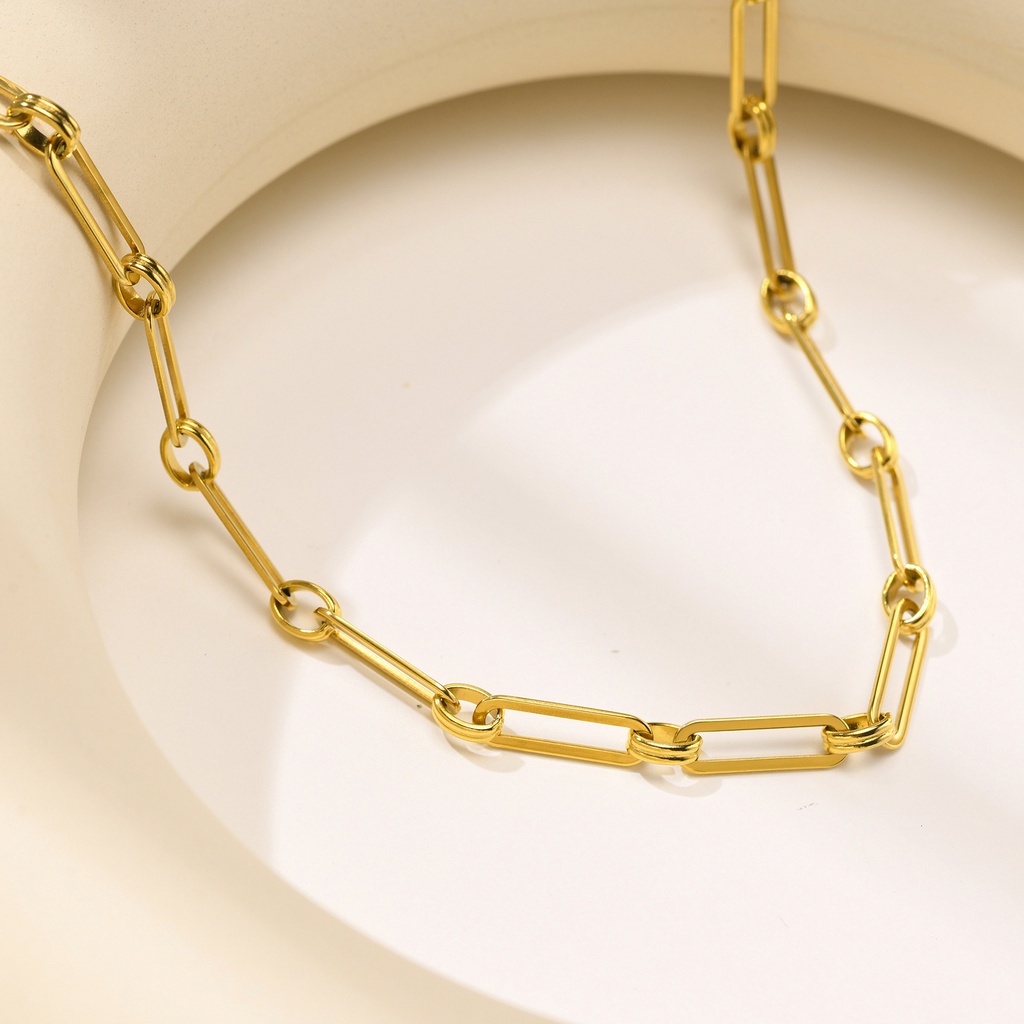 Vòng cổ Mạ Vàng 14k Thiết Kế Đơn Giản Cho Nữ