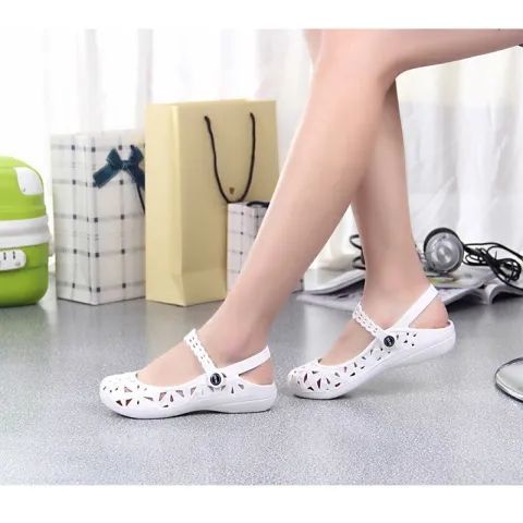 Xăng đan Đế Bằng Mềm Cắt Hở Thời Trang Đi Biển Mùa Hè