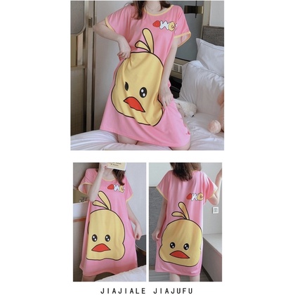 (Bigsize) Đầm ngủ form to rộng hình cute dễ thương