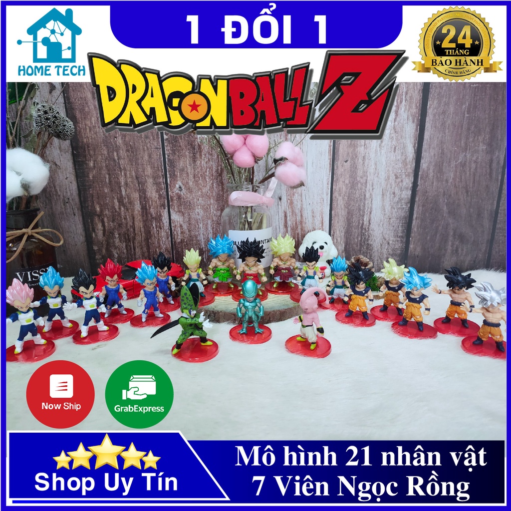 Bộ Sưu Tập Mô Hình Dragon Ball - Bộ 21 Nhân Vật Phim 7 Viên Ngọc Rồng Sưu tầm, Trang trí