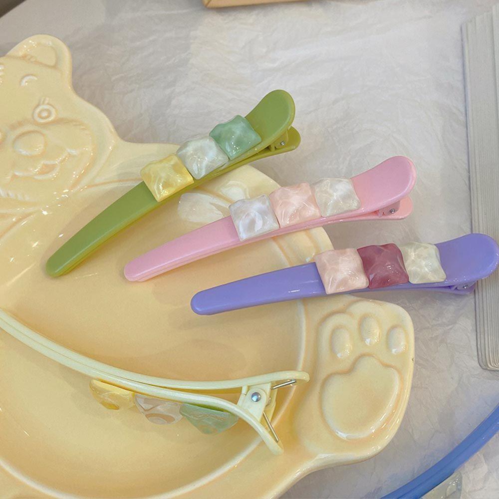 Kẹp Tóc Mỏ Vịt Bằng Acrylic Xinh Xắn WMES15H Cho Bạn Gái