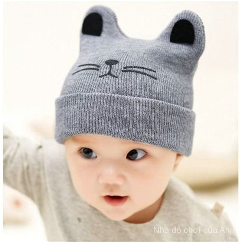 Baby Hat Baby Hat Warm Wool Knit Cap Boy And Girl Sleeping Hat