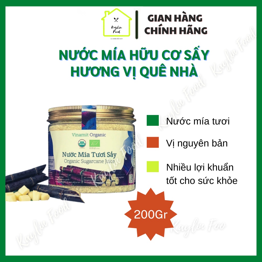 Nước Mía Tươi Sấy Yo'V Vinamit 200g Nước Mía Thật Hương Vị Thật