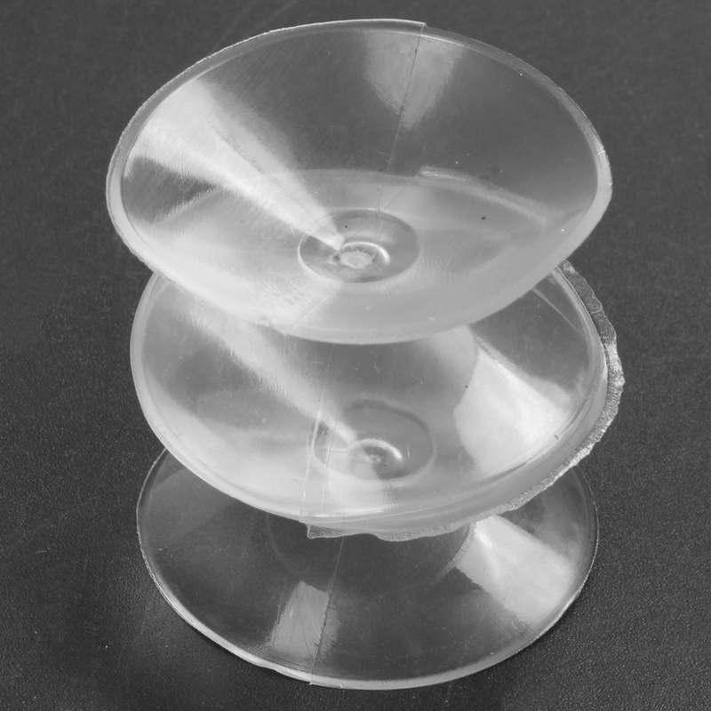 10 Pcs Double Sided Suction Cup - Sucker Pads for Glass, Plastic - 30Mm Width