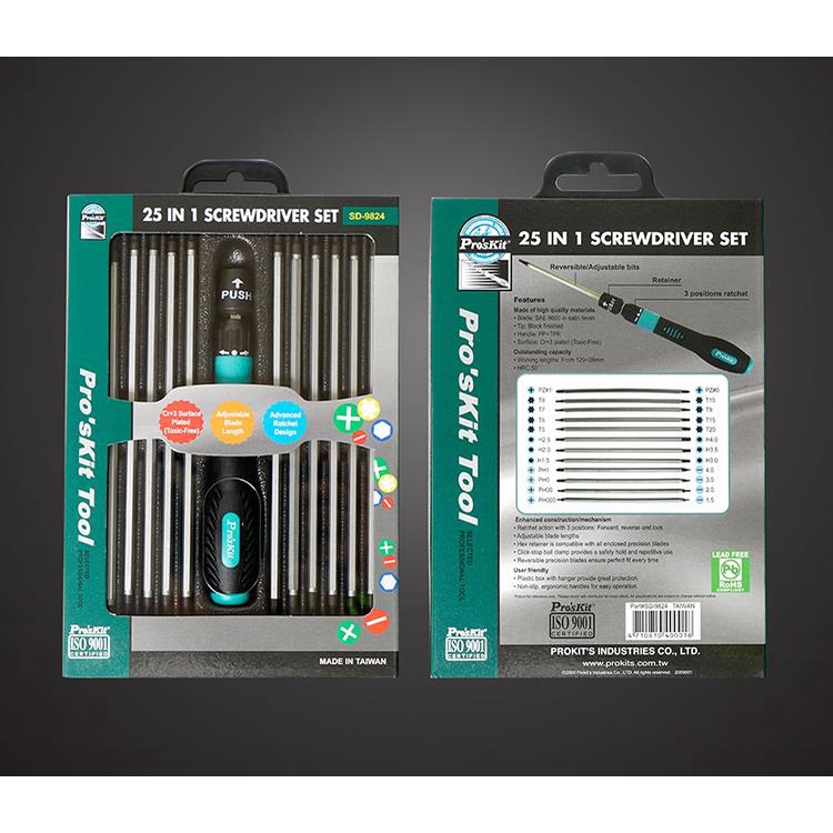 Bộ vít 2 đầu Pro'skit SD-9824 / Proskit SD-9824