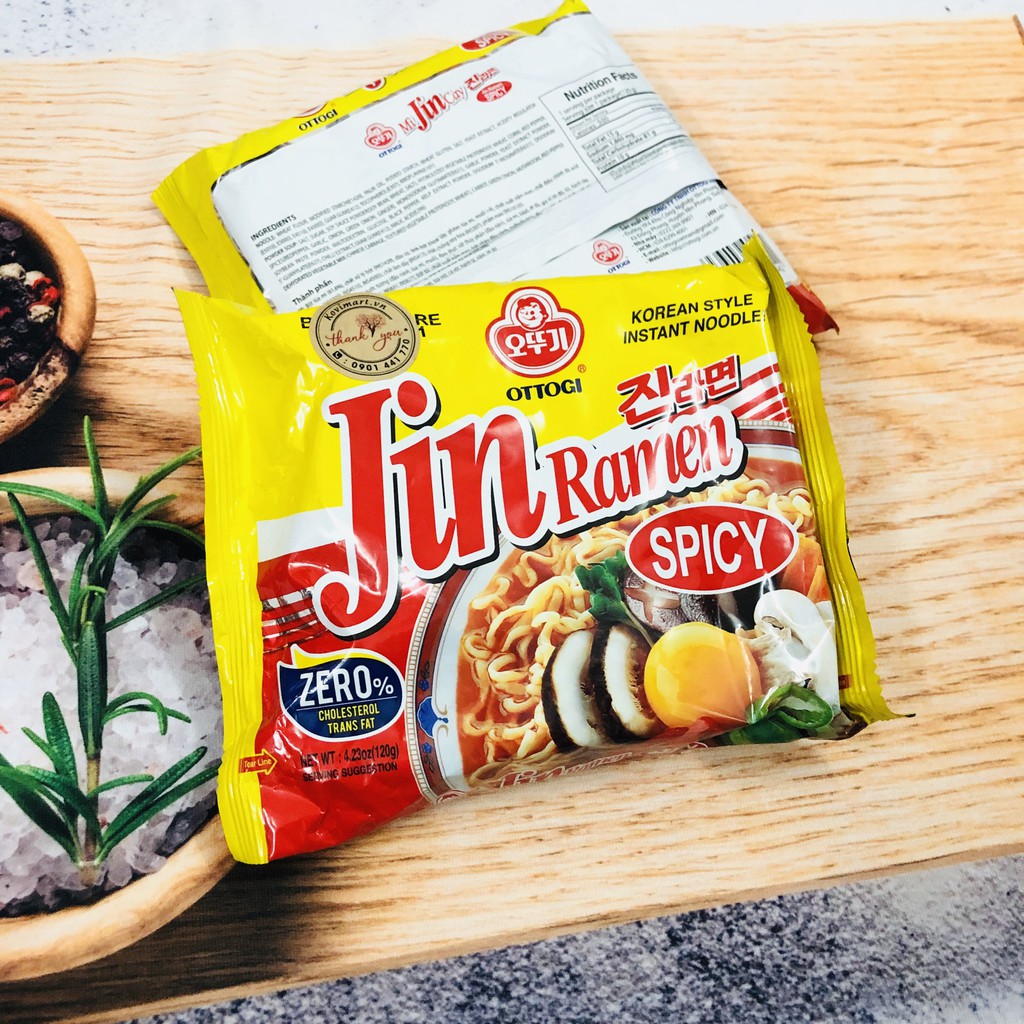 MÌ JIN RAMEN HÀN QUỐC GÓI 120G