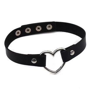 [SẴN] Vòng cổ chocker da hình trái tim cá tính (Ms G2)