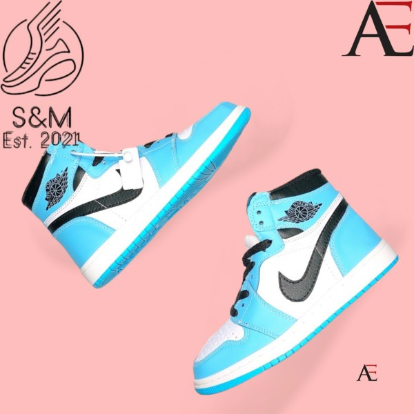 Giày air Jordan 1 Giày sneaker Jodan cổ cao xanh dương nam nữ hot hit 2021 giày kèm boxbill