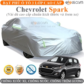 Bạt trùm che phủ dành cho xe Chevrolet Spark vải dù oxford 3 lớp cao cấp - OTOALO