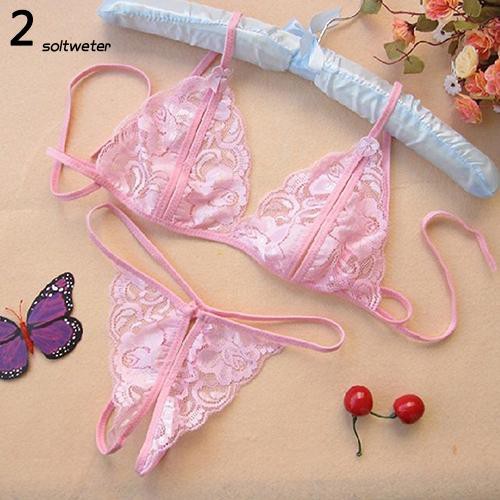 Set đồ lót bikini 2 mảnh nhiều màu phối ren cuốn hút cho nữ