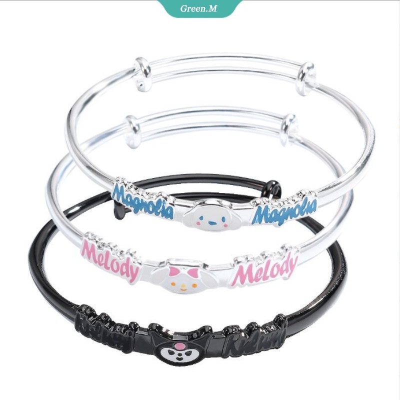 Sanrio Bộ Sưu Tập Vòng Tay Hoạt Hình Hello Kitty Kuromi Cinnamoroll Size Có Thể Điều Chỉnh