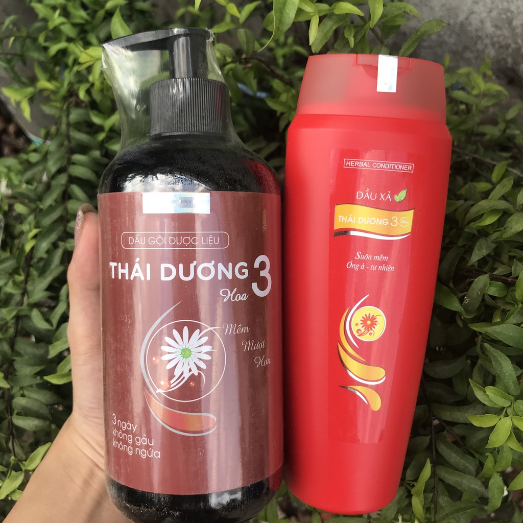 COMBO GỘI 480ml - XẢ THÁI DƯƠNG 3 HƯƠNG HOA CHAI 200ml (THƯƠNG HIỆU SAO THÁI DƯƠNG)