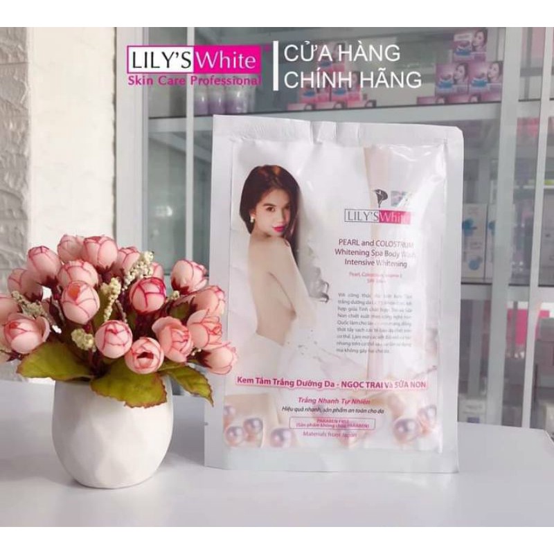 Kem Tắm Trắng LiLy White Dưỡng Trắng Da Body Toàn Thân