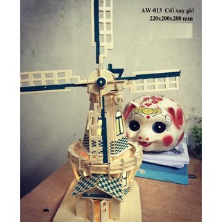 Đồ chơi lắp ráp gỗ 3D Mô hình Cối xay gió