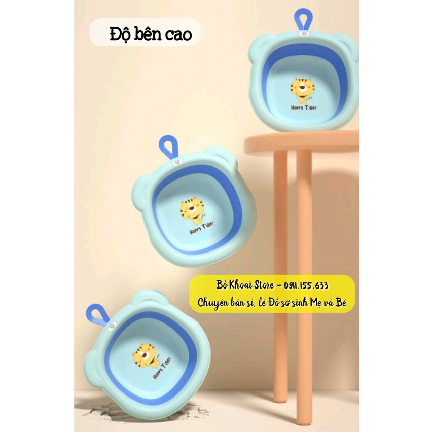 Chậu rửa mặt gập gọn - Chậu gập gọn hình Hổ - Bố Khoai Store