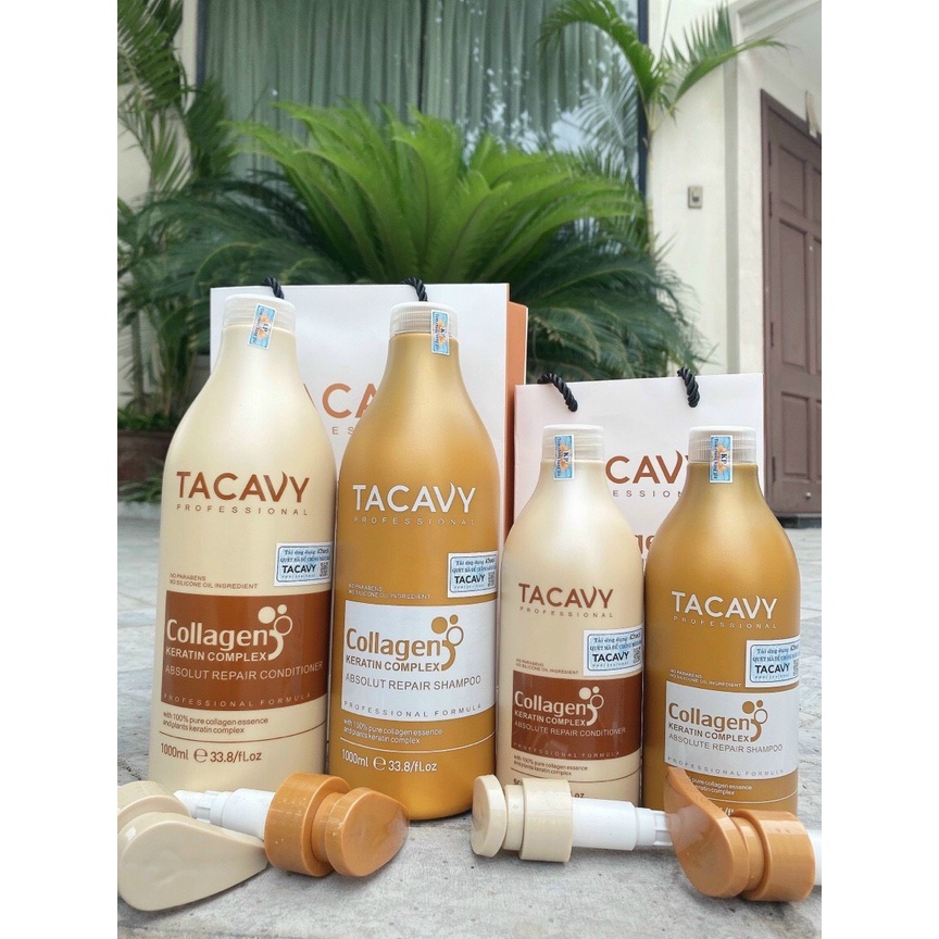 DẦU CẶP GỒM GỘI XẢ TACAVY 1000ML - HÀNG CHÍNH HÃNG