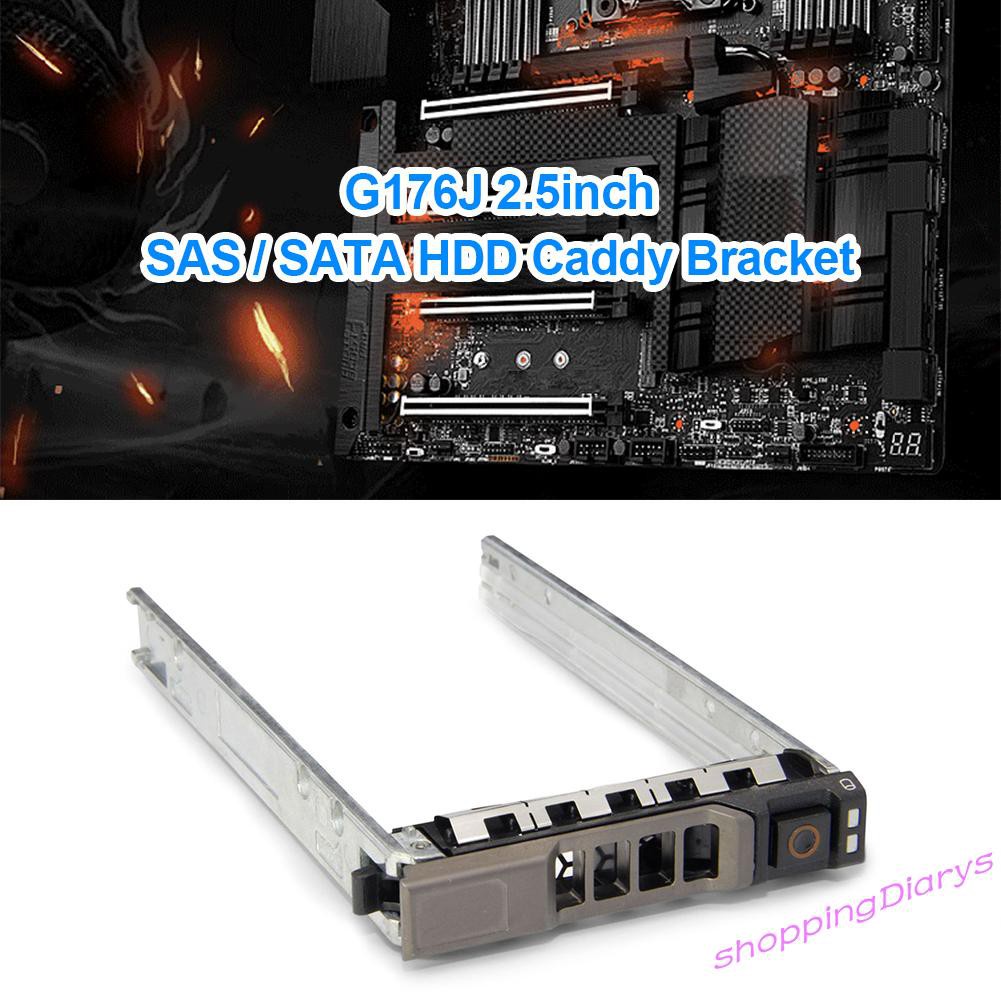 ✤Sh✤ 2.5 inch SAS/SATA HDD Tray Hard Disk Bracket for Dell R805 R900 R710 Server