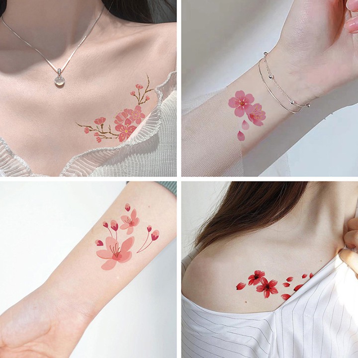 Set 30 miếng dán hình xăm tattoo tạm thời nhiều họa tiết độc đáo an toàn chống thấm thoitrangnu