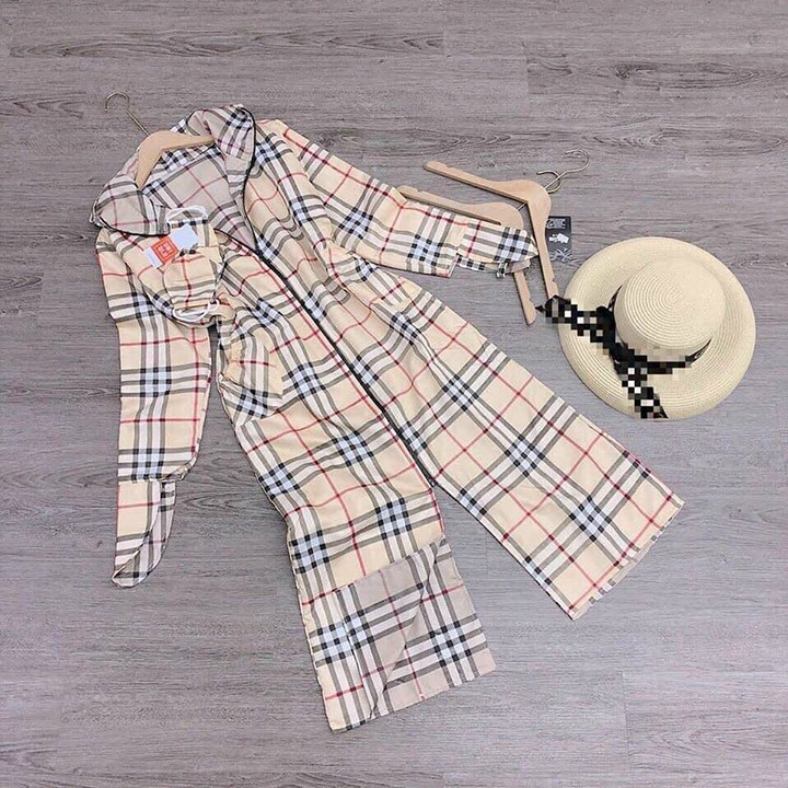 Áo Chống Nắng Nữ Toàn Thân KẺ 2 Lớp Thoáng Mát | BigBuy360 - bigbuy360.vn